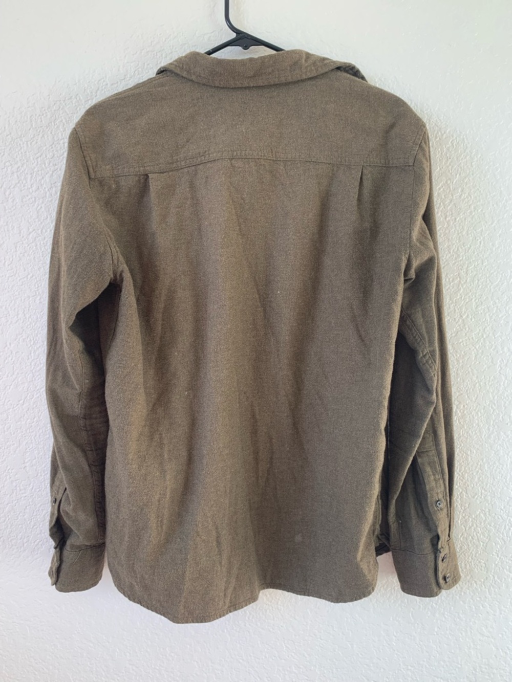 Men's Olive Green Cotton Shirt Jacket